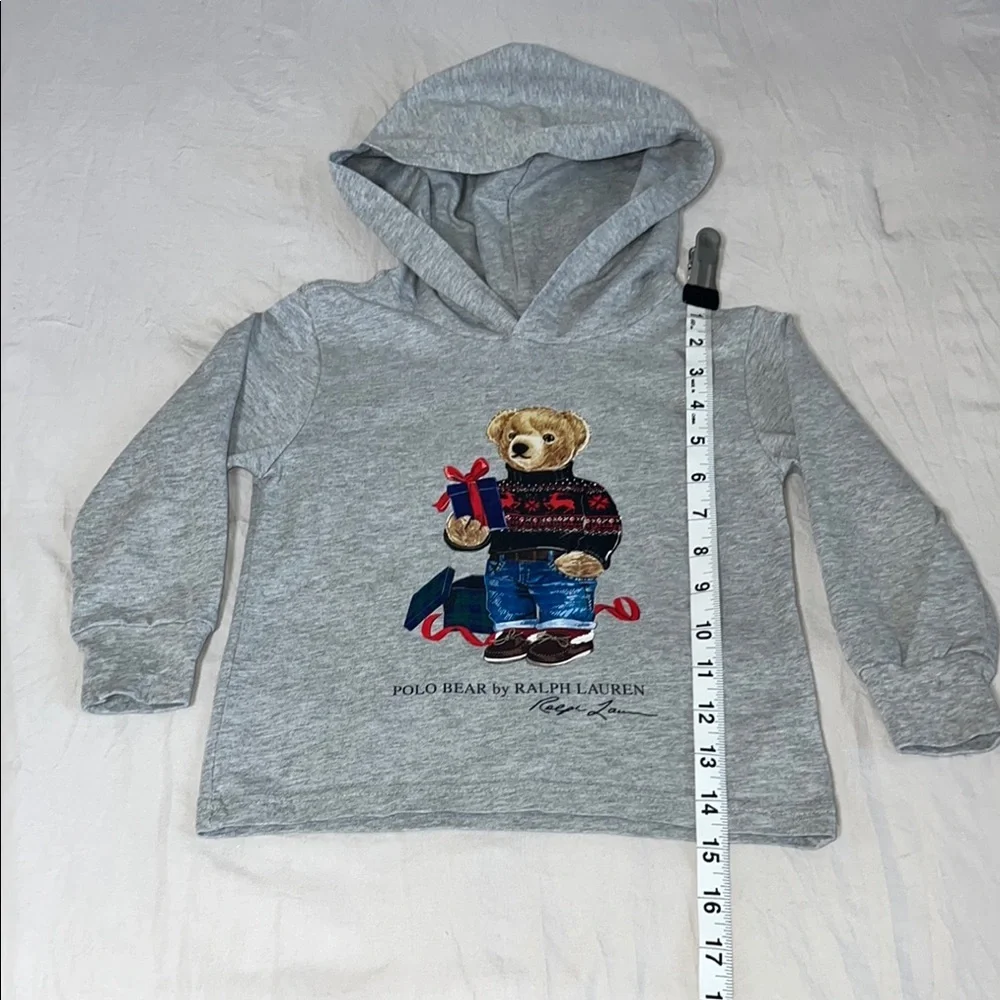 Ralph Lauren Gray Sweatshirt with Bear Design‎